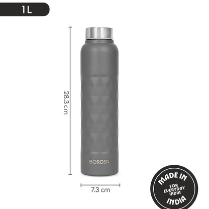 Prism Single Wall Bottle, Grey