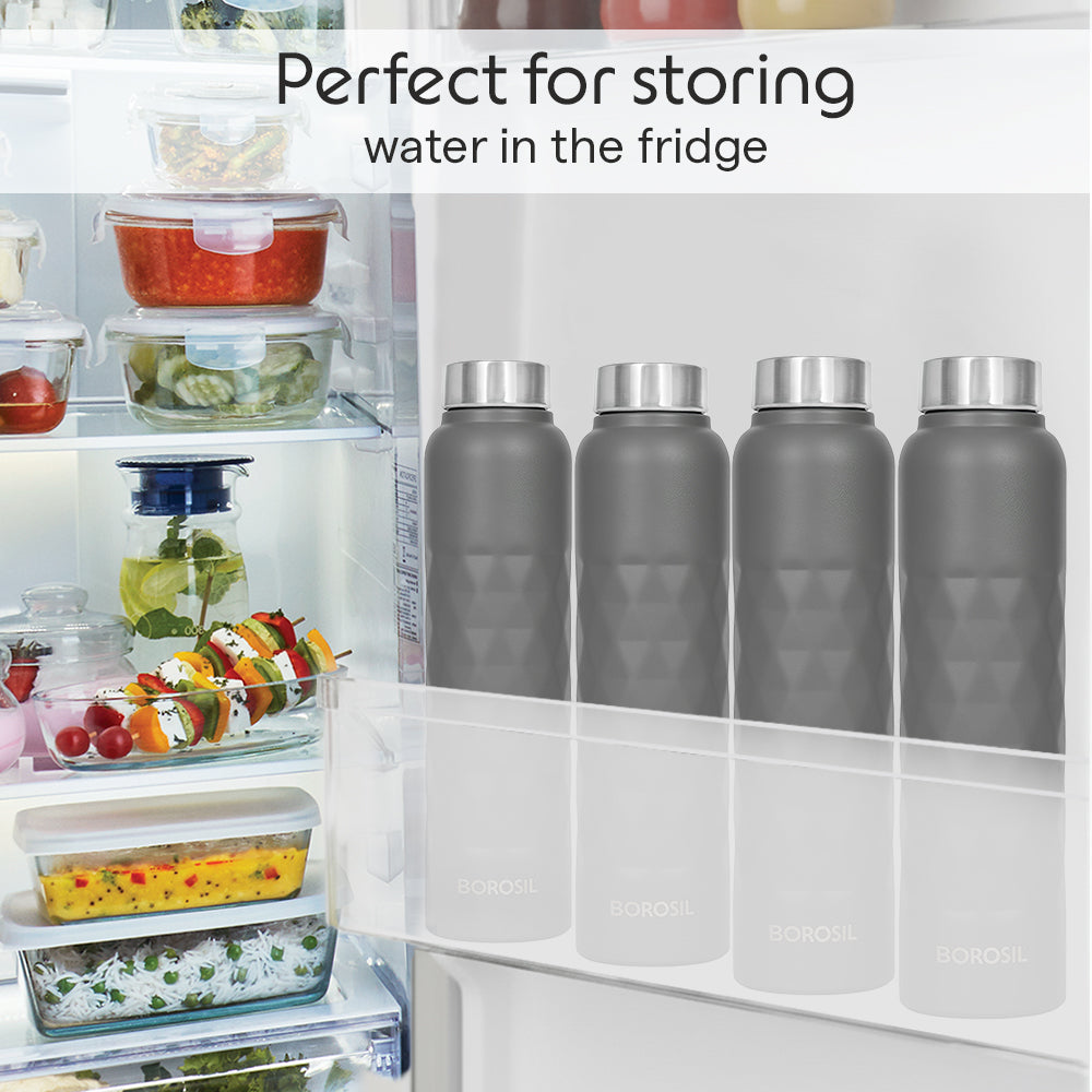 Prism Single Wall Bottle, Grey