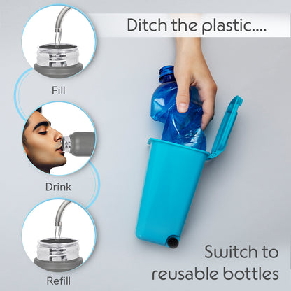 Prism Single Wall Bottle, Grey