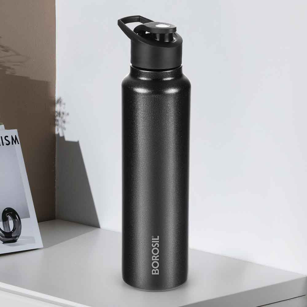 Borosil SipFresh SS Single Wall Bottle, Galaxy, 1 L