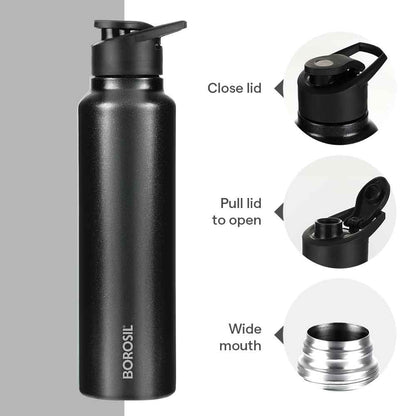 SipFresh Stainless Steel Single Wall Bottle, Galax