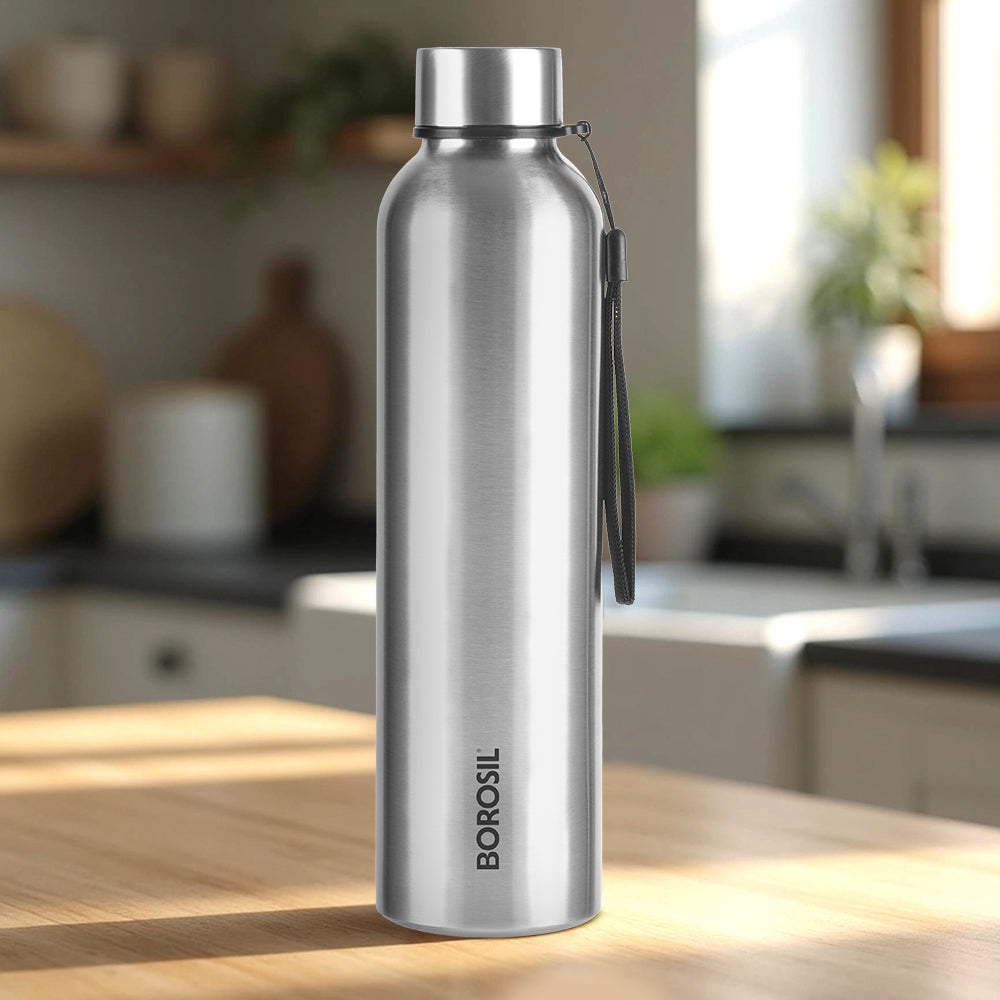 Borosil Laguna SS Bottle, 1L