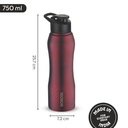 Grip n Sip Single Wall Bottle, Maroon