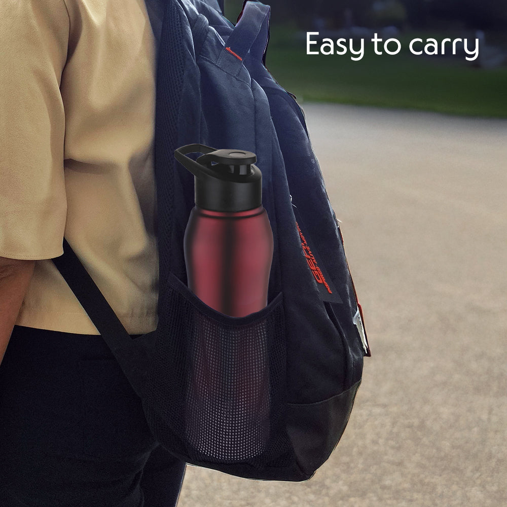 Grip n Sip Single Wall Bottle, Maroon