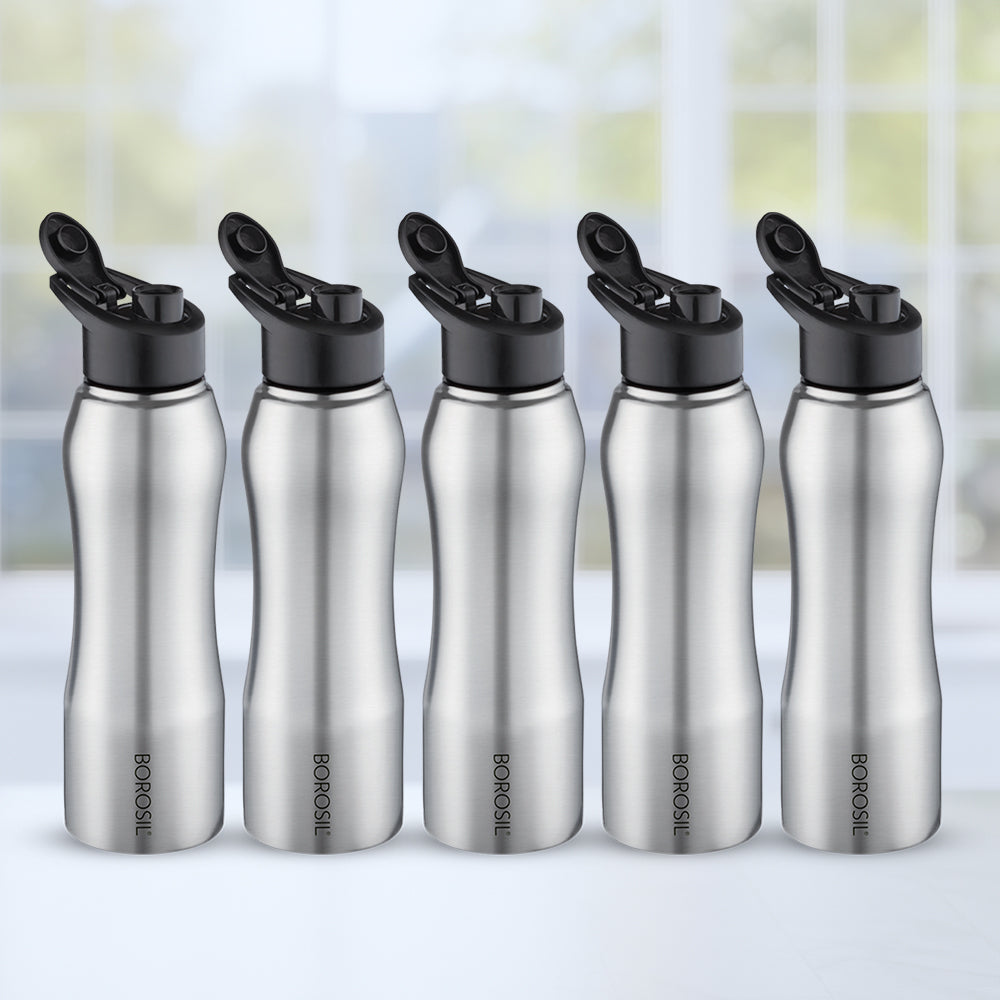 Borosil Grip n Sip Classic, 750 ml - Set of 5