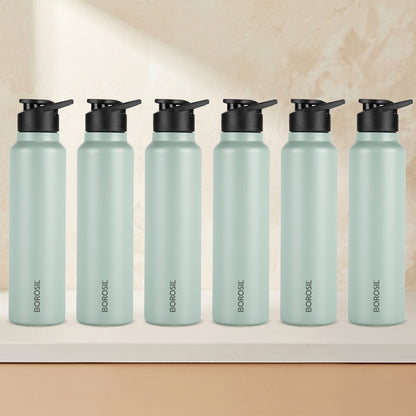 SipFresh SS Single Wall Bottle Set, Mint