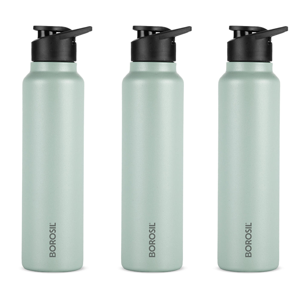 SipFresh SS Single Wall Bottle Set, Mint