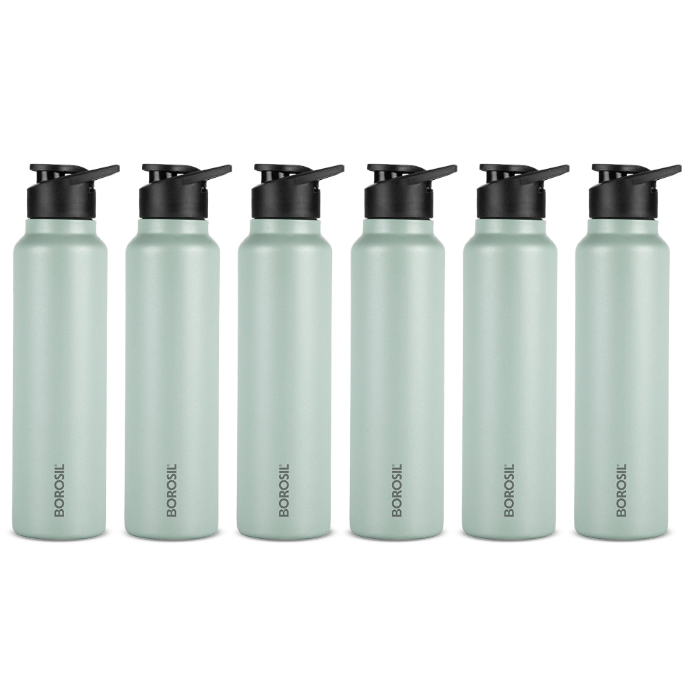 SipFresh SS Single Wall Bottle Set, Mint