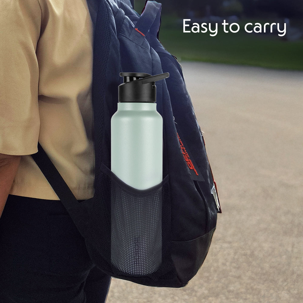 Borosil SipFresh SS Single Wall Bottle, Mint, 840 ml