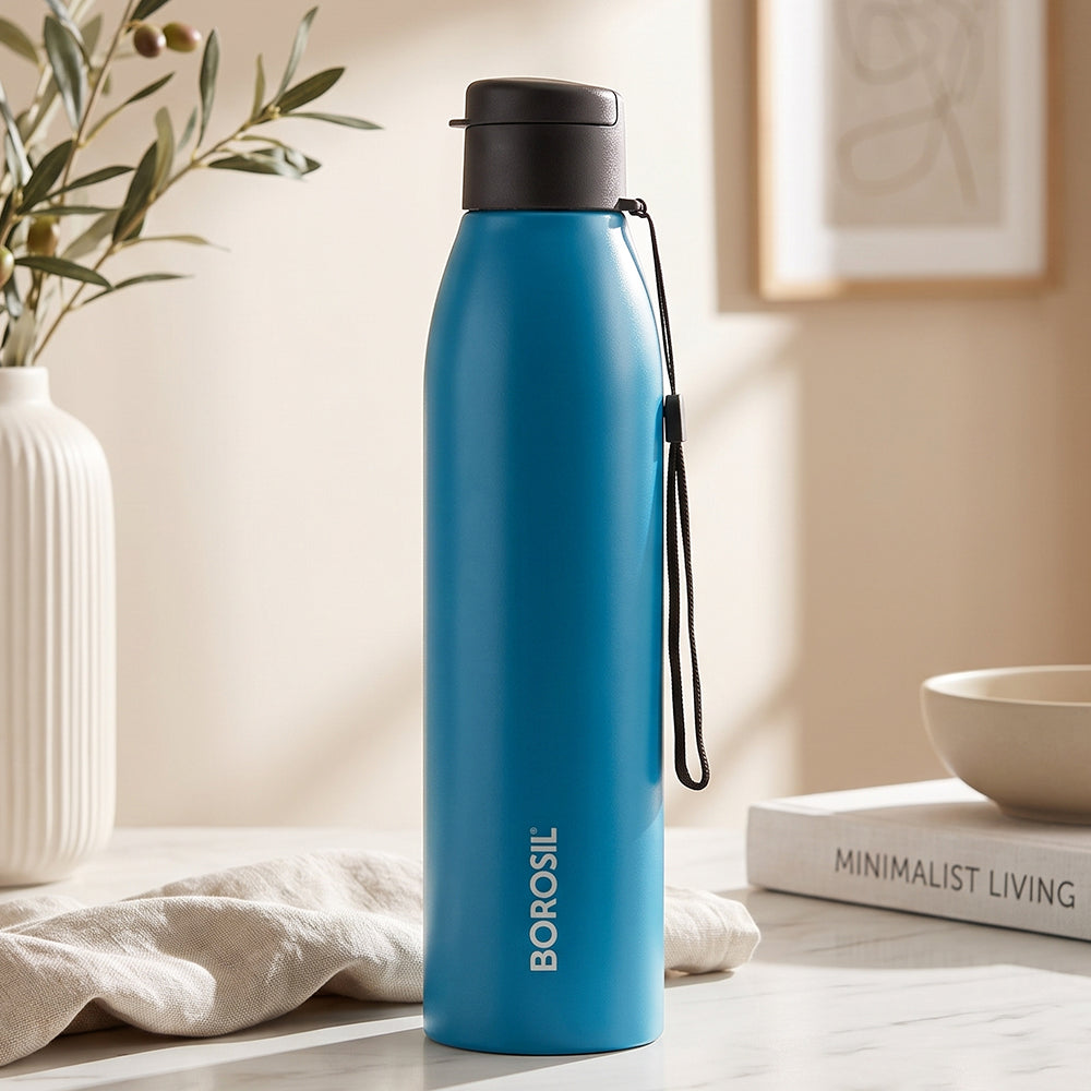 Glint Single Wall Bottle, Blue