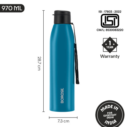 Glint Single Wall Bottle, Blue