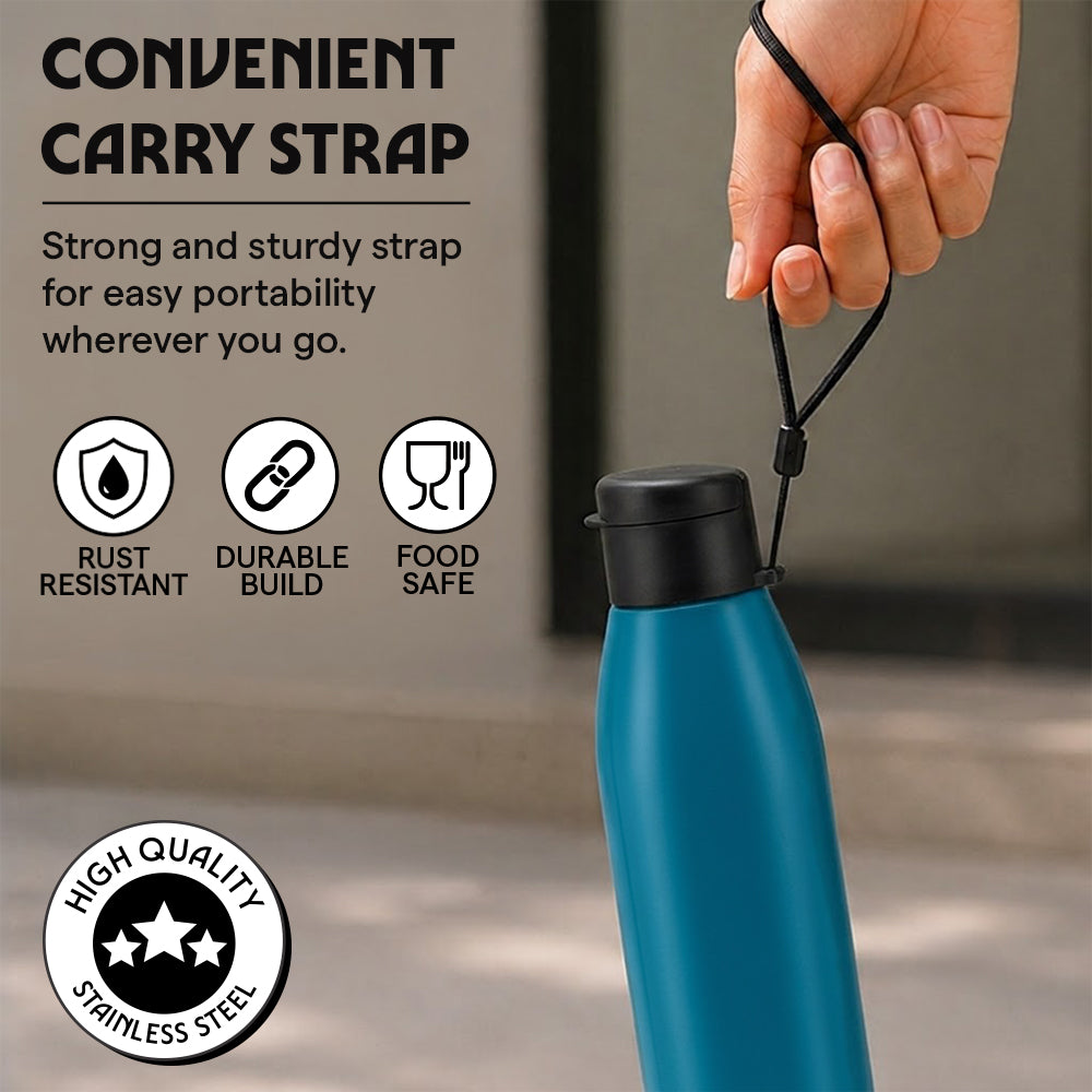 Glint Single Wall Bottle, Blue