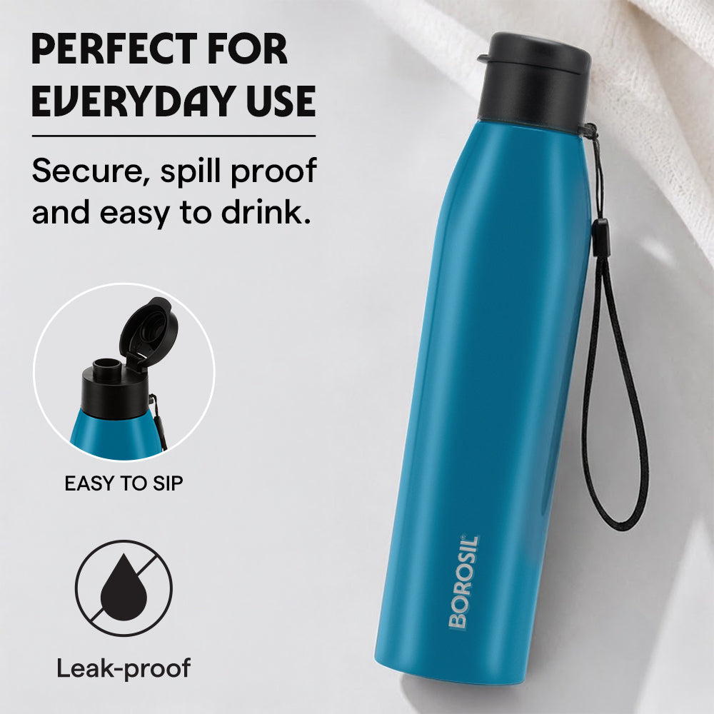 Glint Single Wall Bottle, Blue