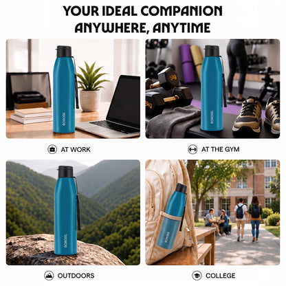 Glint Single Wall Bottle, Blue