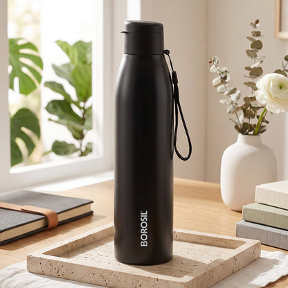 Glint Single Wall Bottle, Black