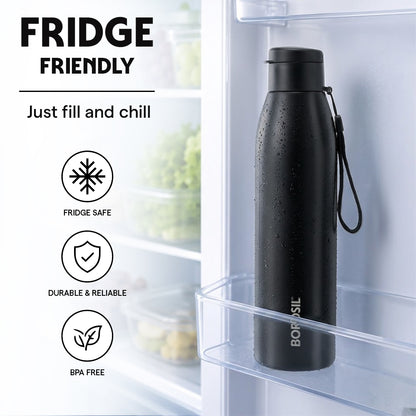 Glint Single Wall Bottle, Black