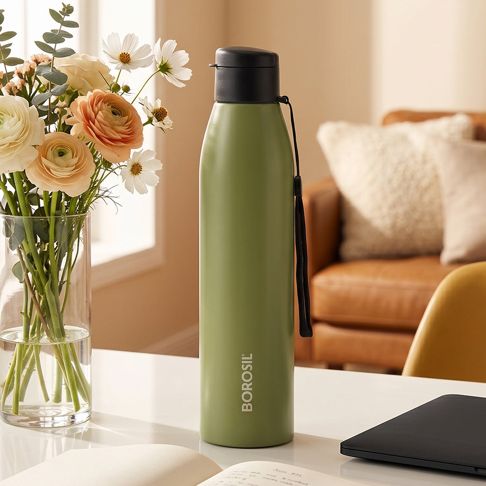 Glint Single Wall Bottle, Green