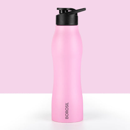 GripGo Single Wall Bottle Set, Pink
