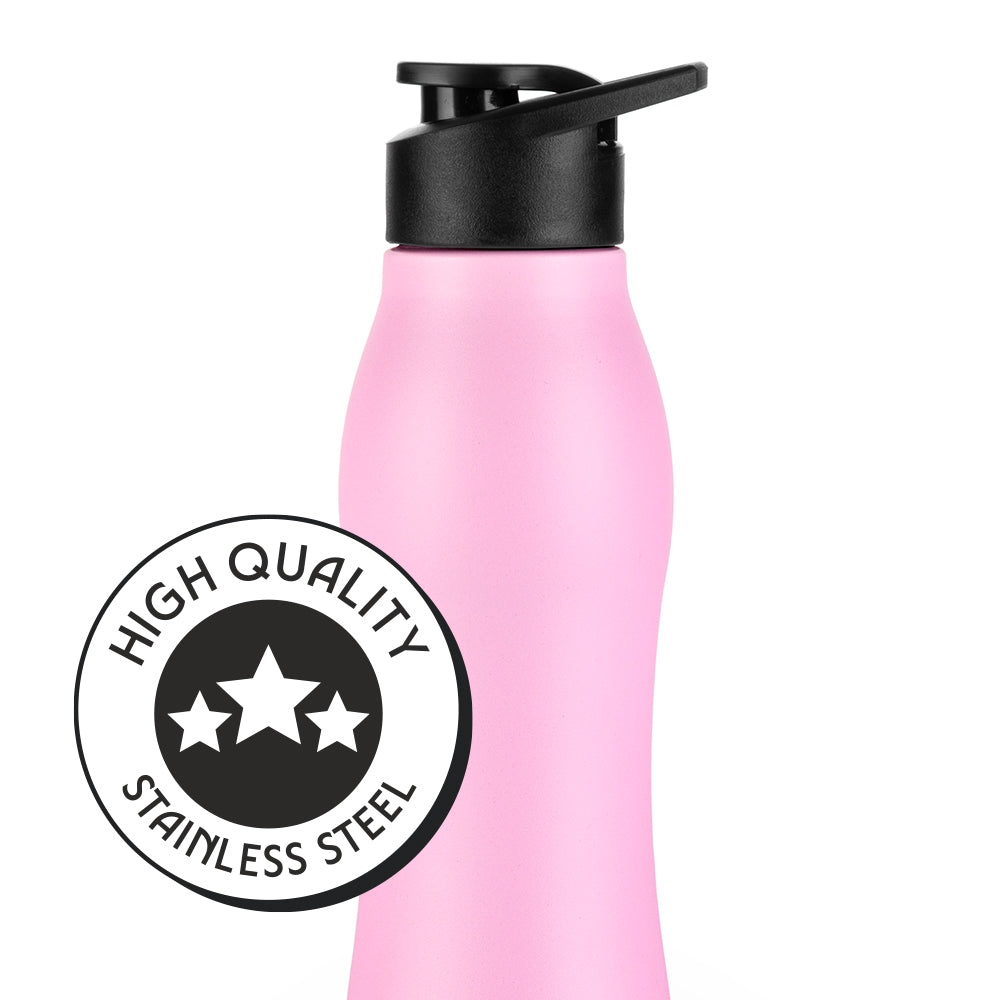 GripGo Single Wall Bottle Set, Pink