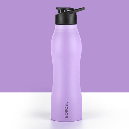 GripGo Single Wall Bottle Set, Purple