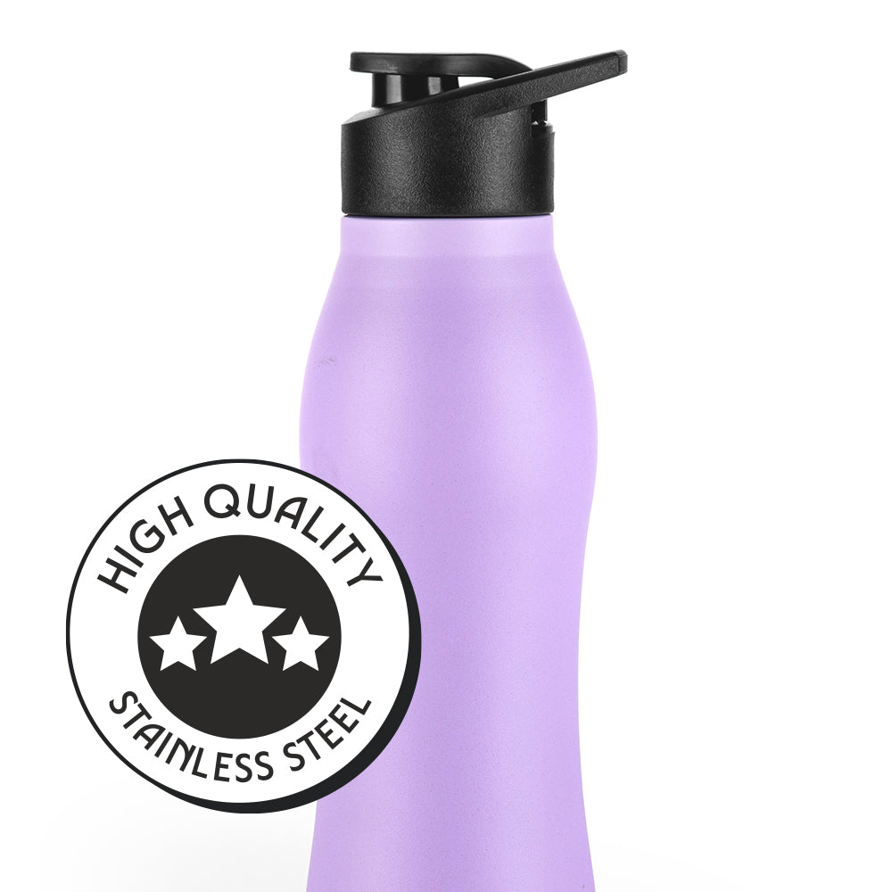 GripGo Single Wall Bottle Set, Purple