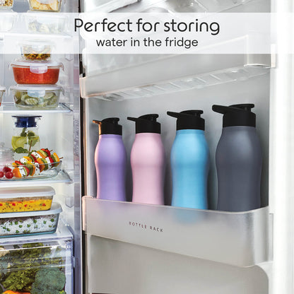 GripGo Single Wall Bottle Set, Purple