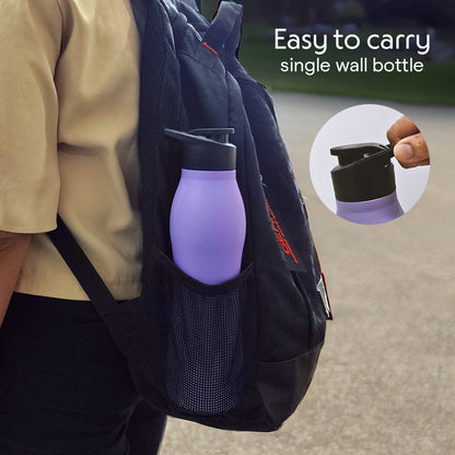 GripGo Single Wall Bottle Set, Purple