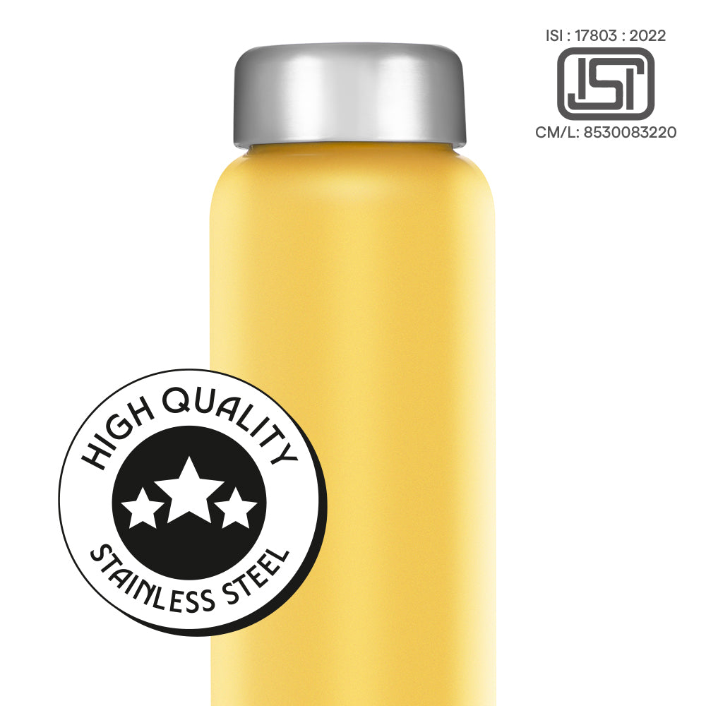 Apex Single Wall Water Bottle Set in Teal Blue, Yellow, and Lavender