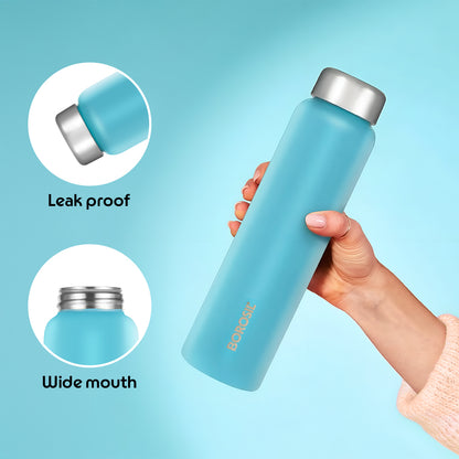 Apex Single Wall Water Bottle Set in Teal Blue, Yellow, and Lavender