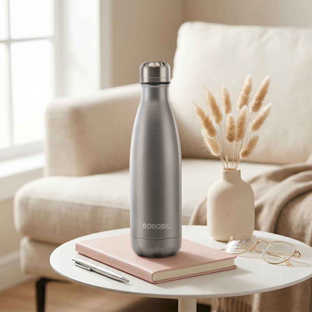 Bolt Vacuum Insulated Bottle, Silver