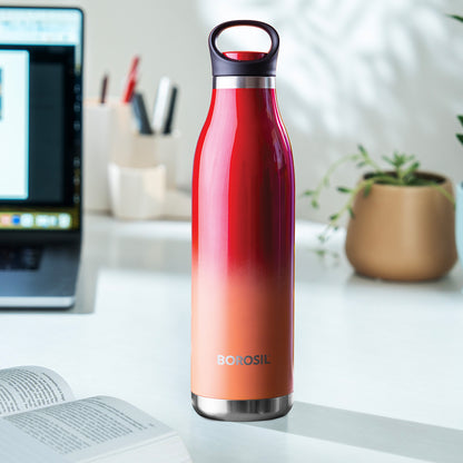 Personalised Colour Crush Vacuum Insulated Bottle, Red