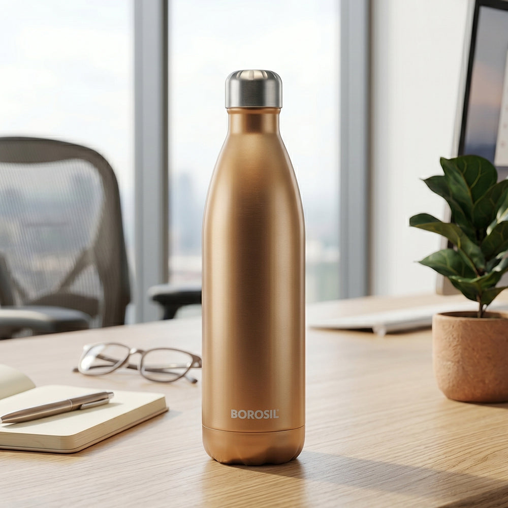 Bolt Vacuum Insulated Bottle, Rose Gold