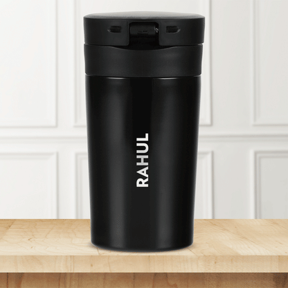 Personalised Coffeemate Insulated Mug, Black