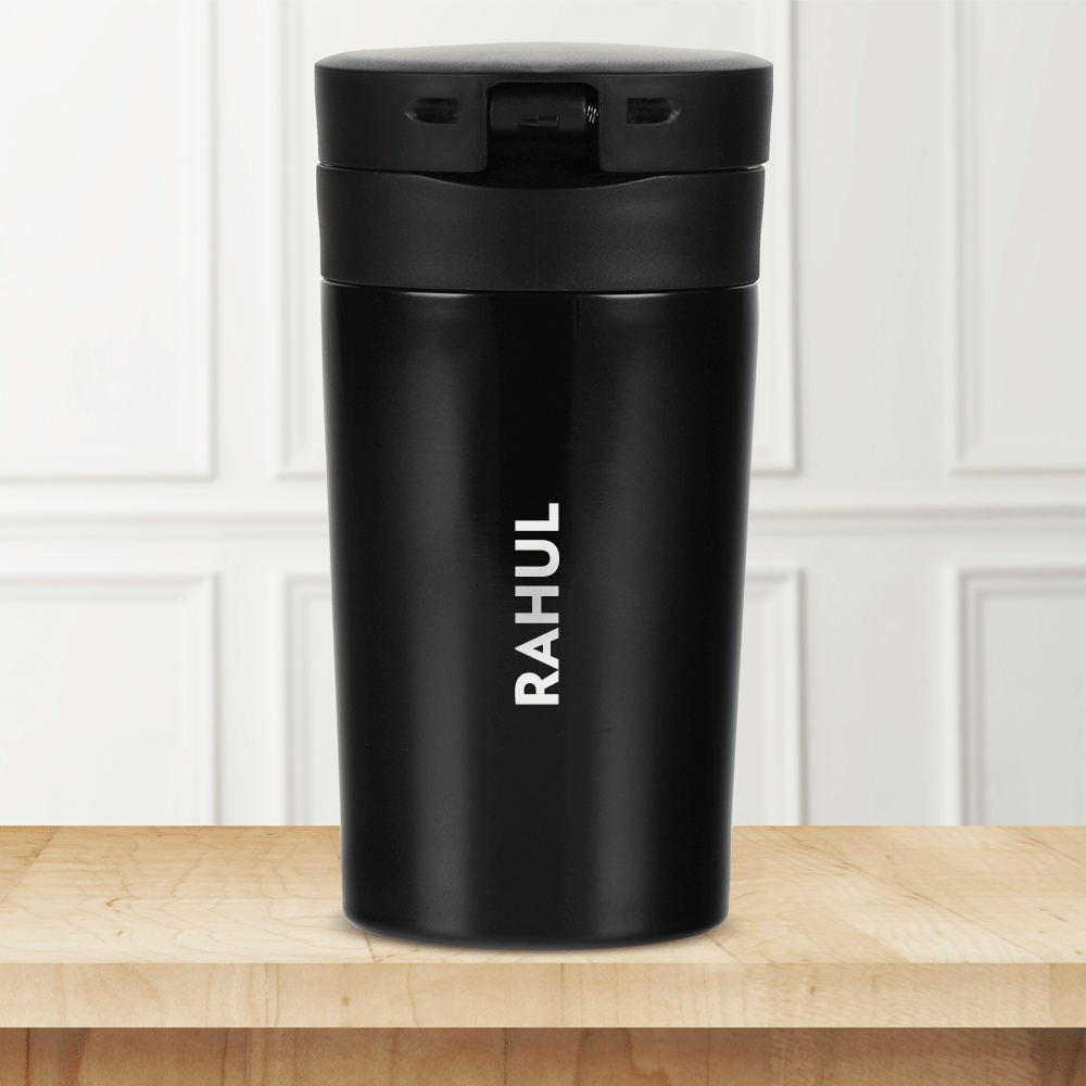 Personalised Coffeemate Insulated Mug, Black