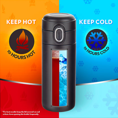 Personalised Traveller Double Wall Mug, Black