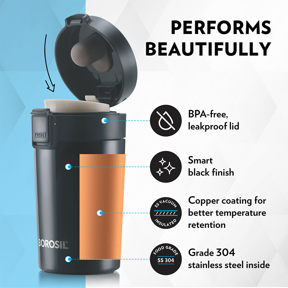 Borosil Coffeemate Insulated Mug - Personalise
