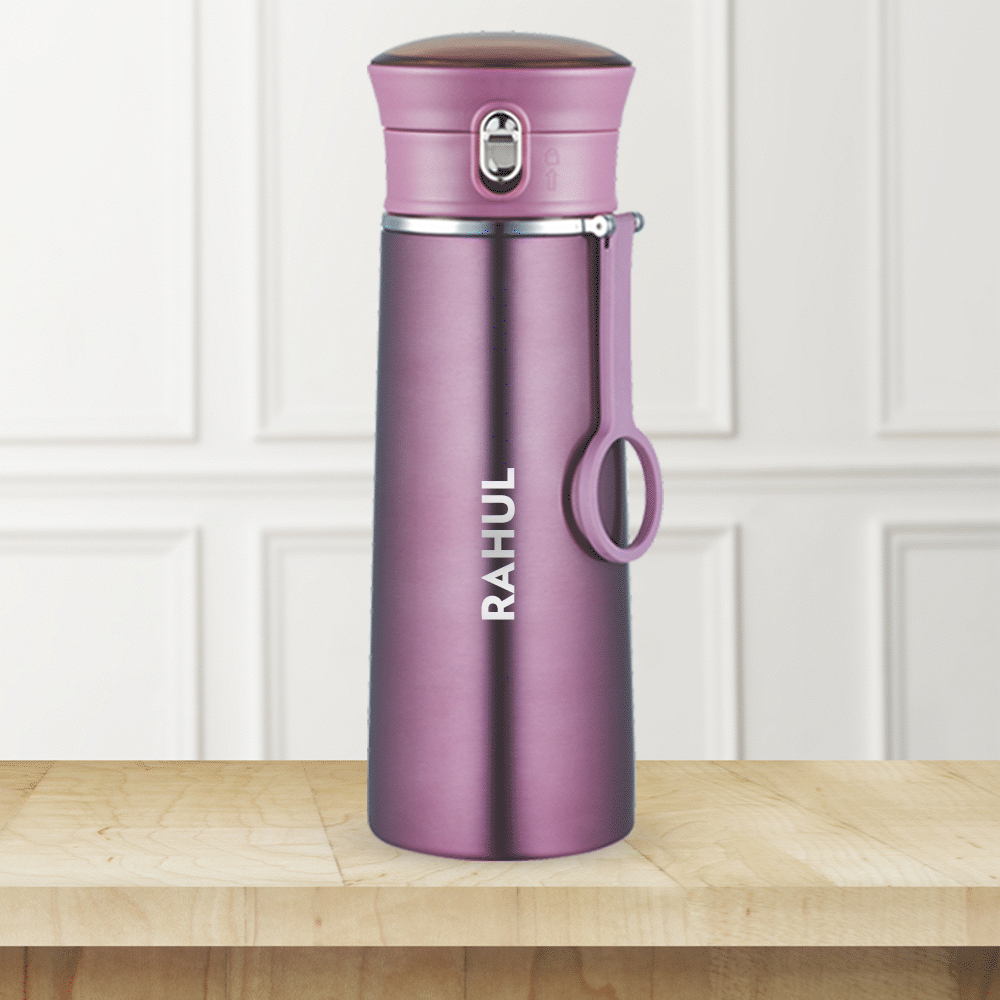 Borosil Travelease Purple Personalise, 420ml