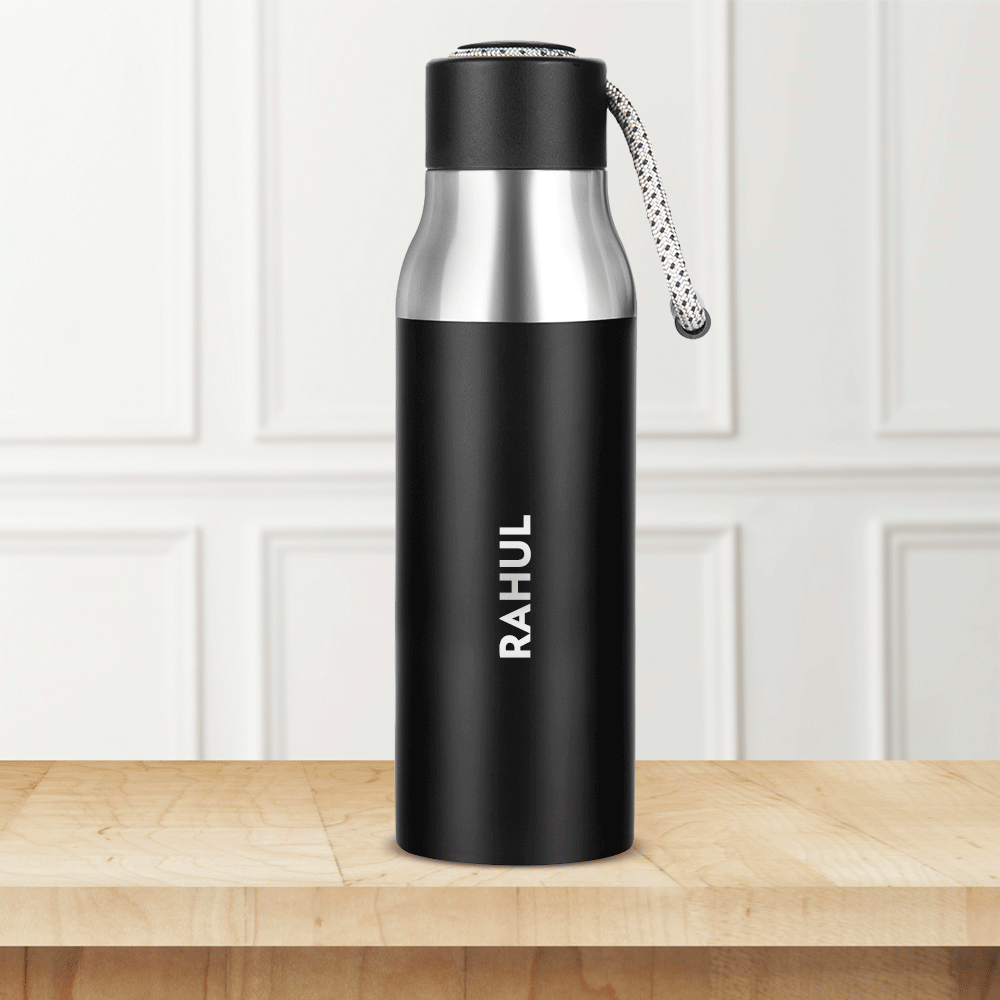 BOROSIL Aquasoul Personalise 600 Ml Flask Water Bottle Pack Of 1 Steel BOROSIL Aquasoul Personalise 600 Ml Flask Water Bottle Pack Of 1 Steel