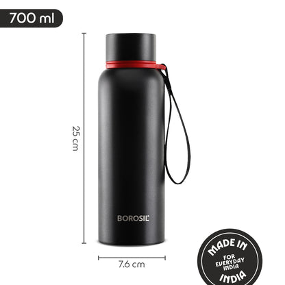 Trek Vacuum Insulated Bottle, Black