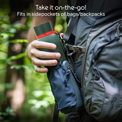 Personalised Trek Double Wall Bottle, Green