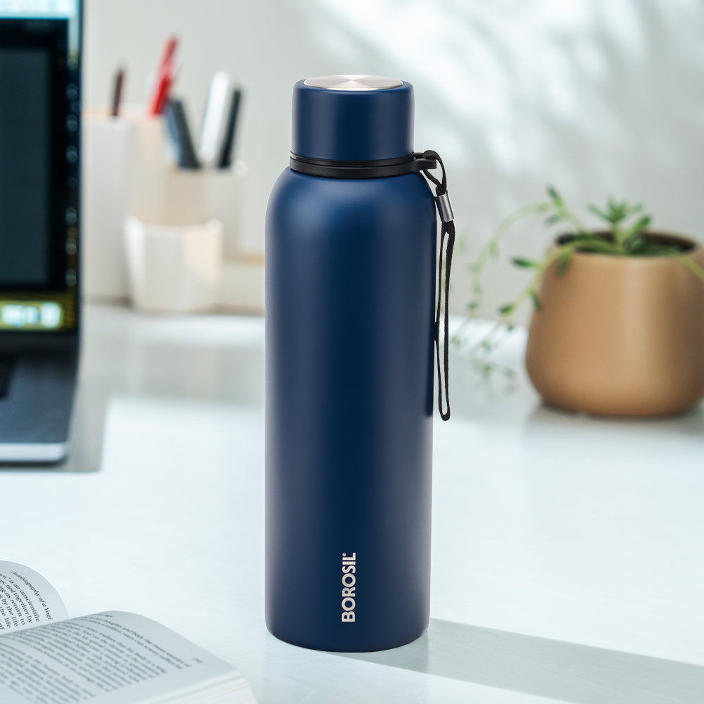 Personalised Trek Indigo Bottle