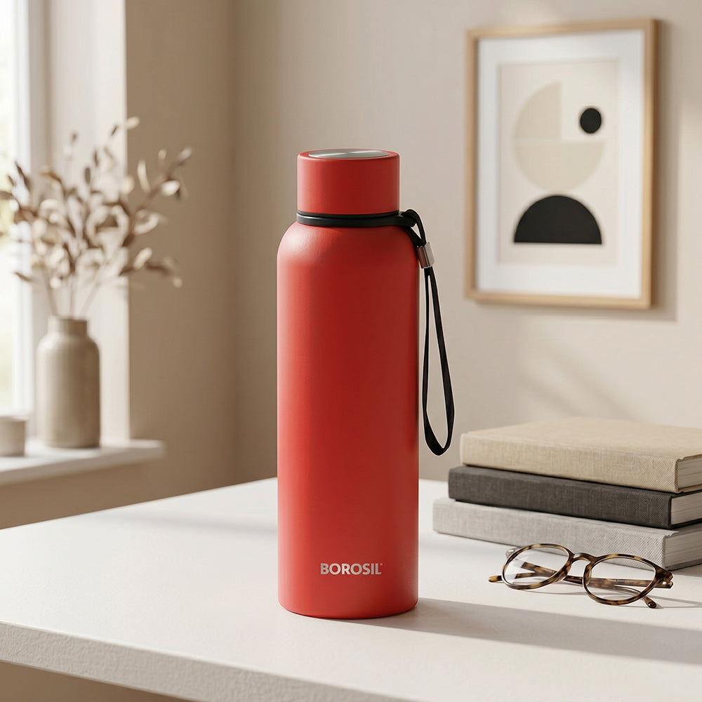 Trek Vaccum Insulated Bottle, Red