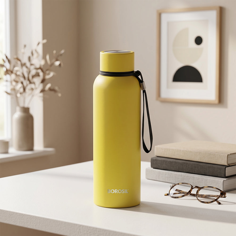 Trek Vaccum Insulated Bottle, Yellow