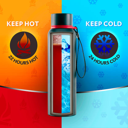 Borosil Trek Black Personalise, 500ml