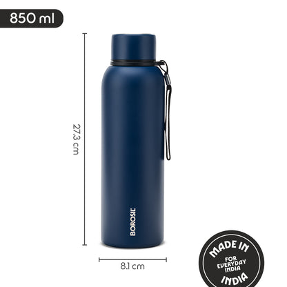 Personalised Trek Indigo Double Wall Bottle