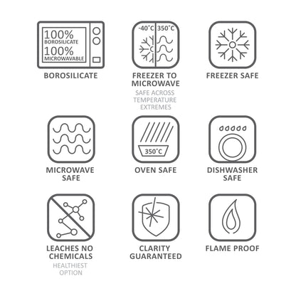 Borosil Vision Glass, Set of 6, 295ml