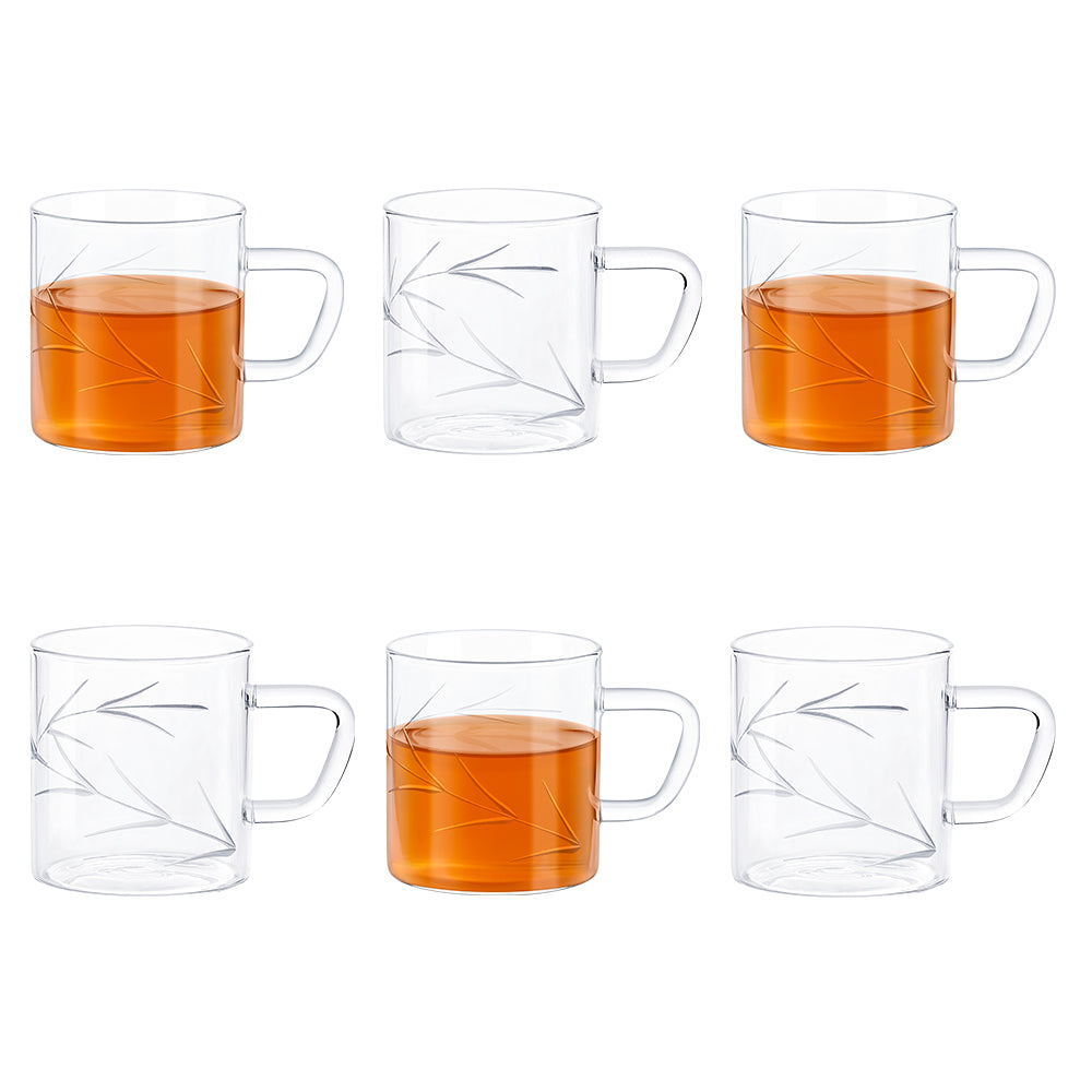 Emma Cutwork Classic Glass Mug Set