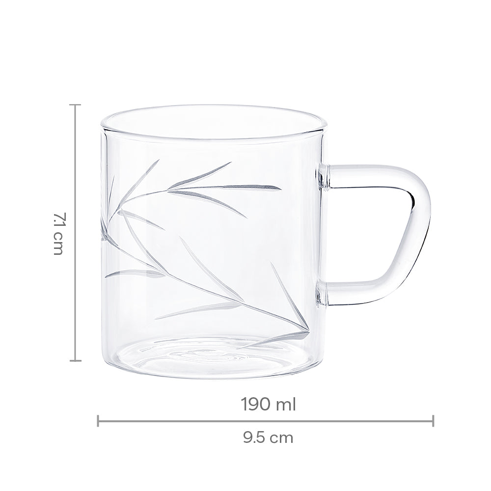 Emma Cutwork Classic Glass Mug Set