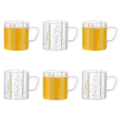 Borosil Sintra Classic Glass Mug Set