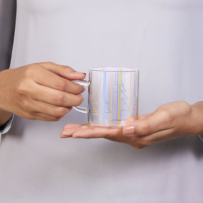 Borosil Sintra Classic Glass Mug Set